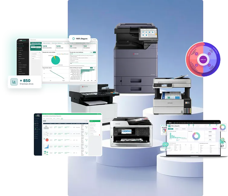 Equipamentos de impressão corporativa gerenciados pela TecPrinters